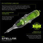 Peak Stellar Needle Cartridges - Round Liner - Box of 20