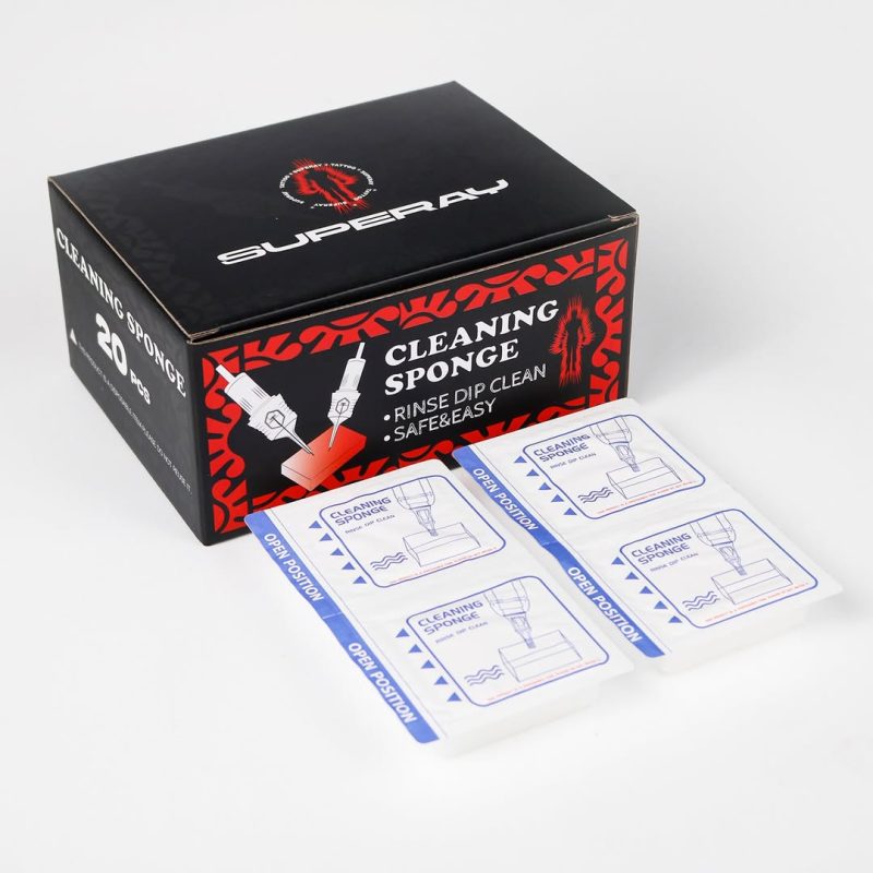 SUPERAY - Tattoo Needle Cleaning Sponge - 20pc Main image