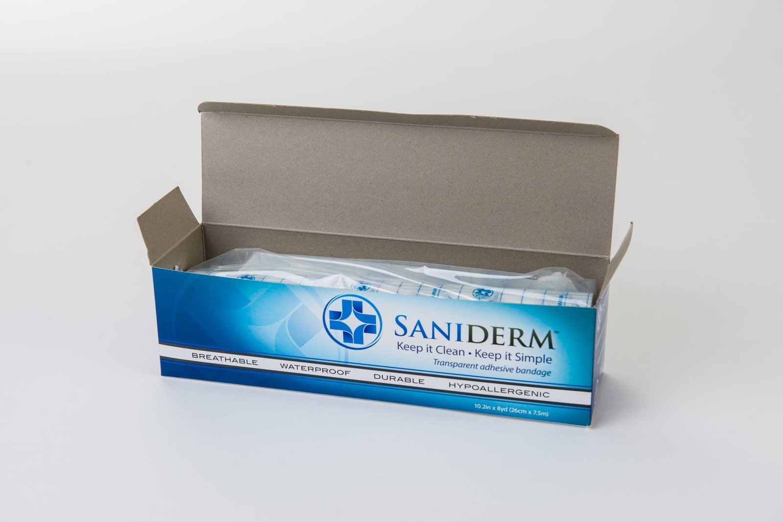 Saniderm Tattoo Aftercare Transparent Adhesive Bandage - 26cm x 7.5m Roll Secondary image