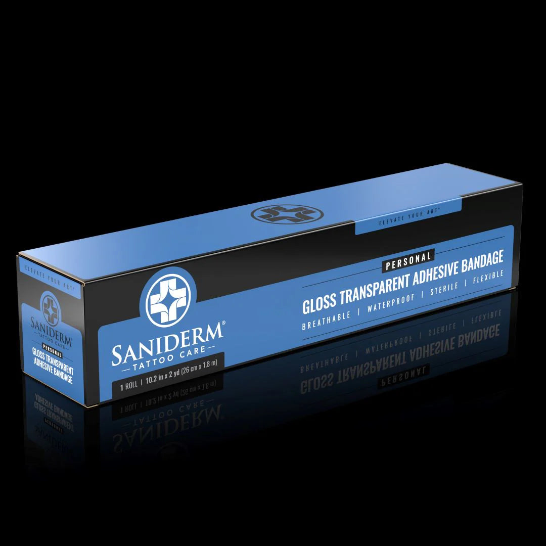 Saniderm Tattoo Aftercare Transparent Adhesive Bandage - 26cm x 1.8m Roll