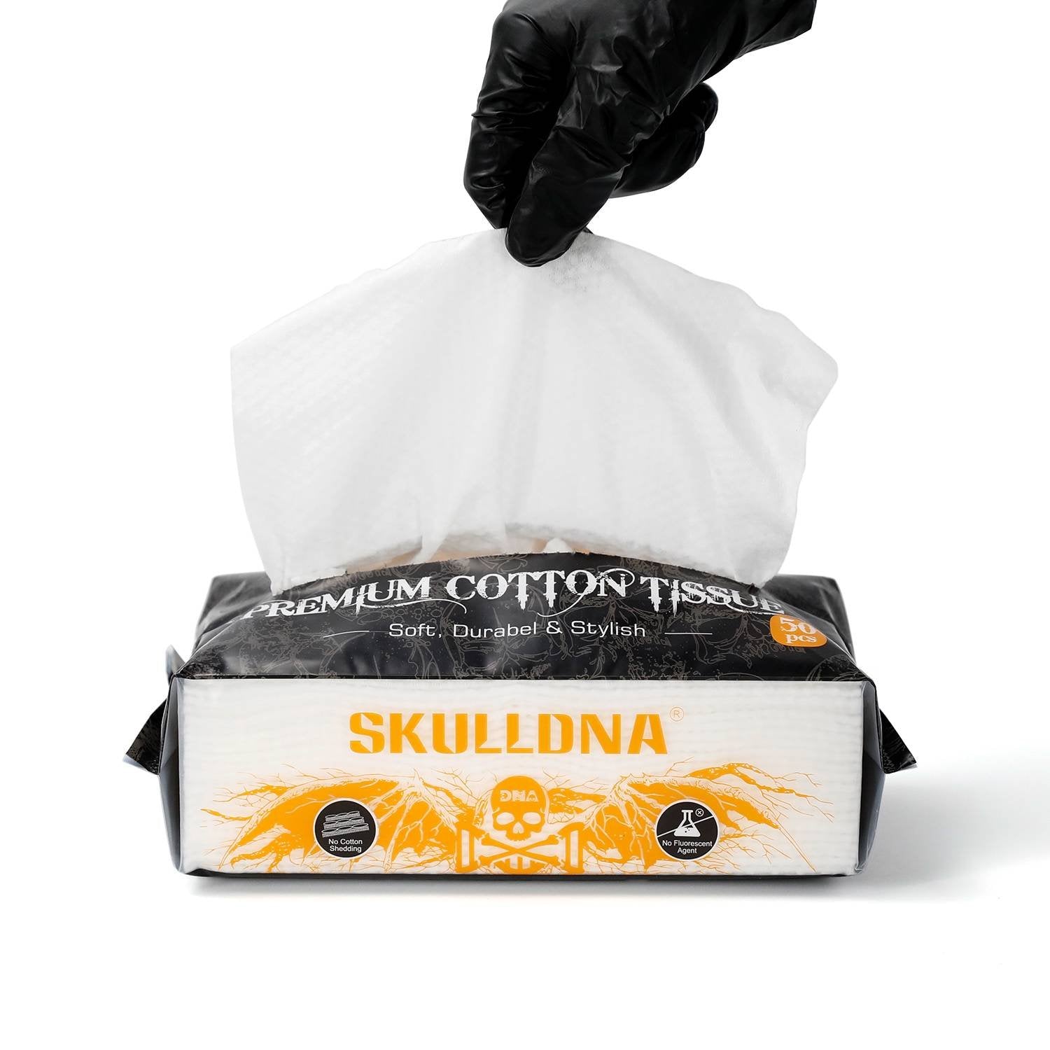 SKULLDNA - Premium 100% Cotton Tissues - 50pcs