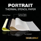 SKULLDNA - Portrait Thermal Transfer Paper - 20pc - For Thermal Printer