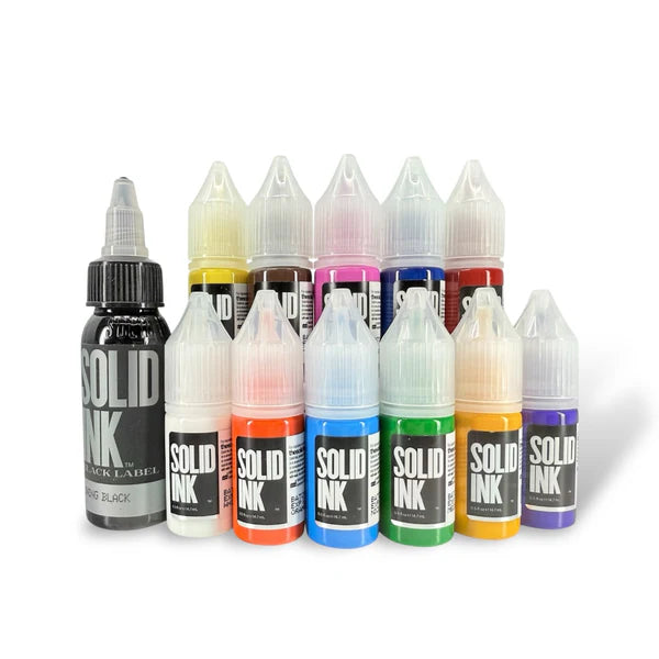 12 Color Spectrum Set - Solid Ink