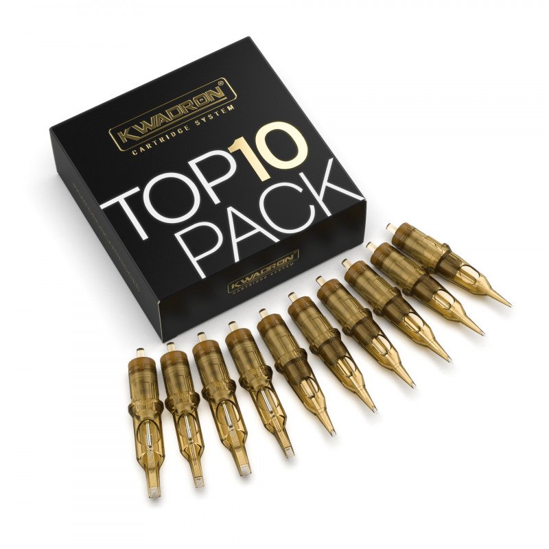 Kwadron Top10 Pack – Premium Tattoo Cartridge Needles (10 Pack) Main image