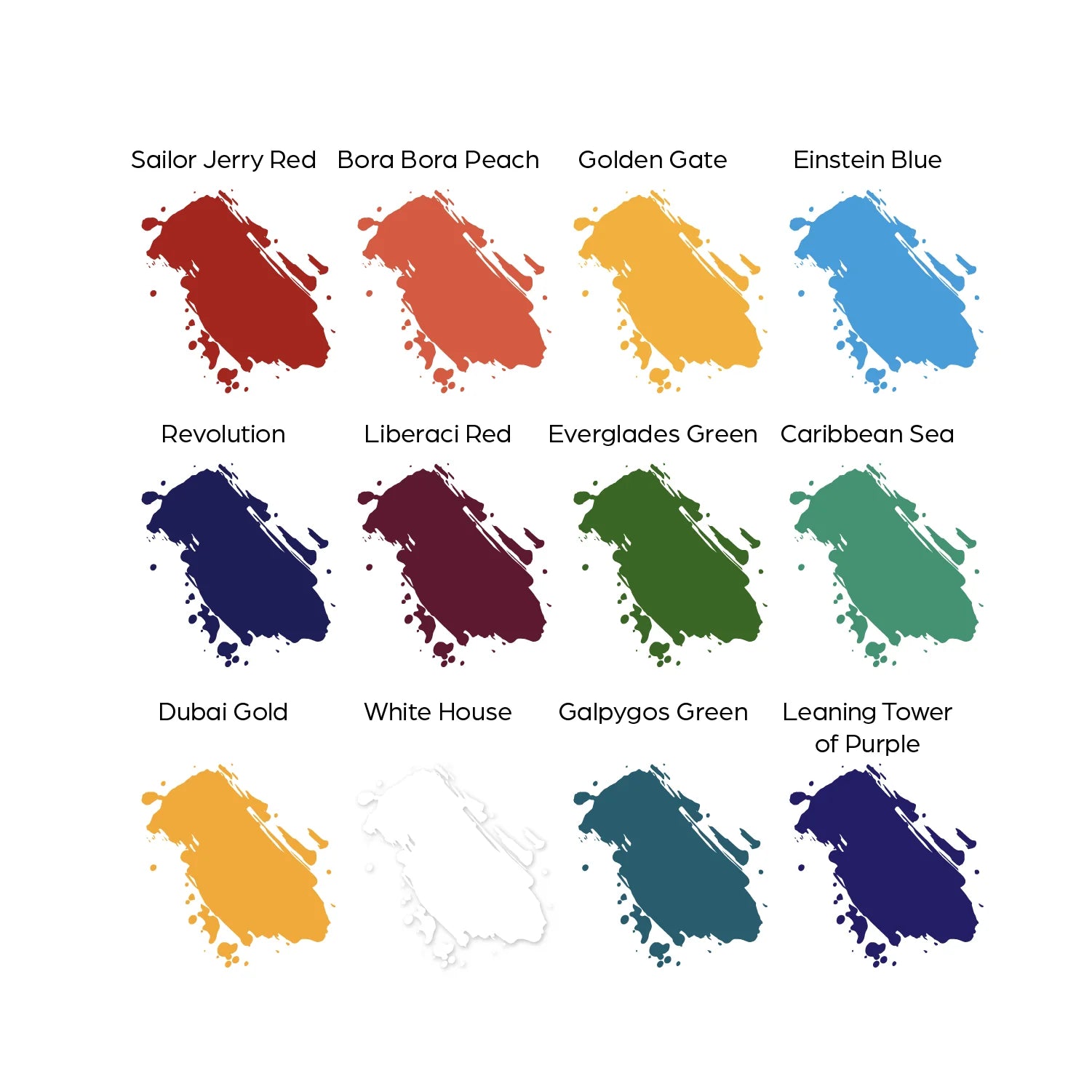 12 Color Primary Set #3 — World Famous Tattoo Ink — 1oz Secondary image
