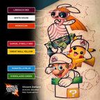 7 Color Simple Set - World Famous Tattoo Ink - 1/2oz