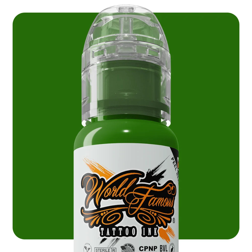 7 Color Simple Set - World Famous Tattoo Ink - 1/2oz