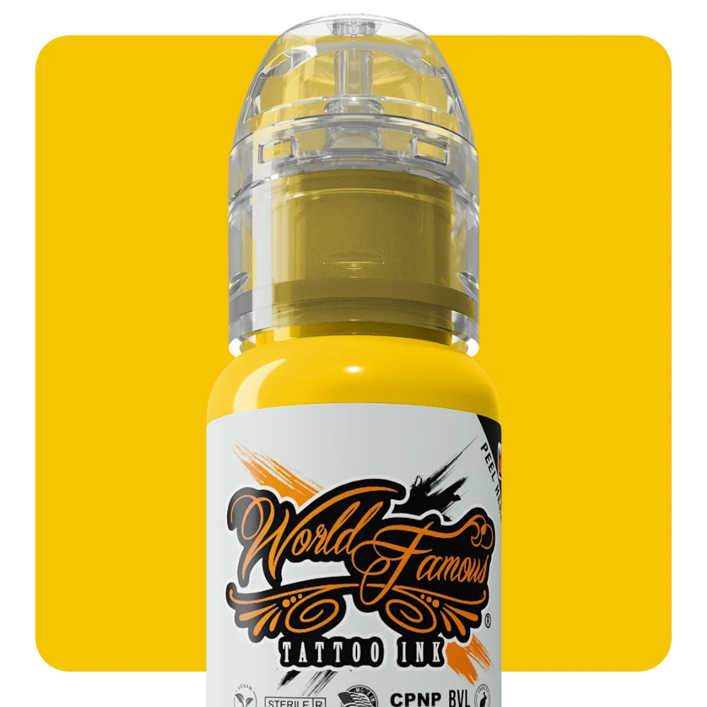 7 Color Simple Set - World Famous Tattoo Ink - 1/2oz