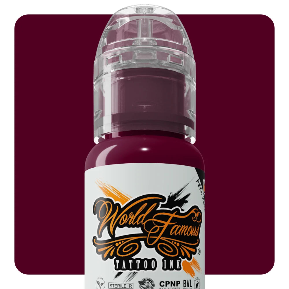 7 Color Simple Set - World Famous Tattoo Ink - 1/2oz