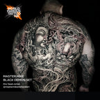 Master Mike Black Demon Set - World Famous Tattoo Ink - 4oz