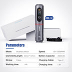 Dragonhawk Wireless Tattoo Pen Machine with 3.5MM Stroke Brushless Motor Color Screen - Gray | Mast Archer 2