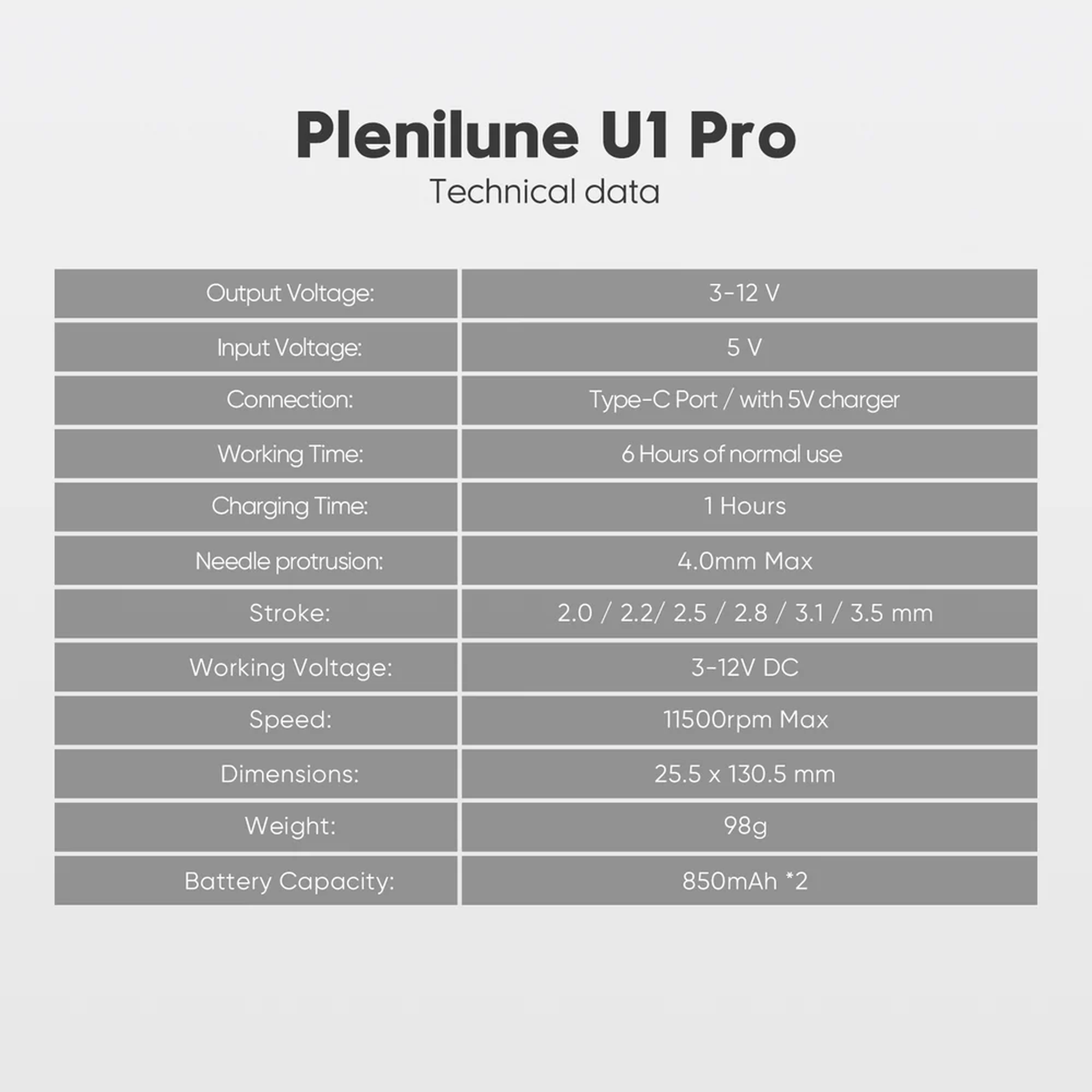 Biomaser Plenilune U1 Pro Wireless Tattoo Machine