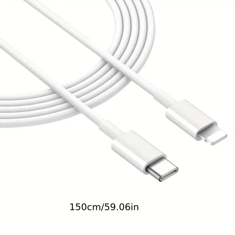 20W USB C to 8-pin Fast Charging Cable: Type C Charger Cord for Lightning-Fast iPhone Charging - 6.6ft Secondary image