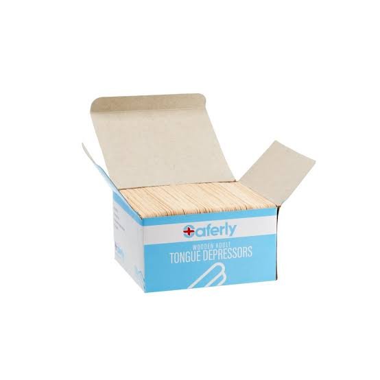 Saferly - Adult Tongue Depressors - Box of 500 pcs Main image