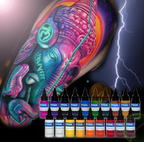 Basic 1oz Color Set - Intenze Tattoo Ink - 19 Bottles