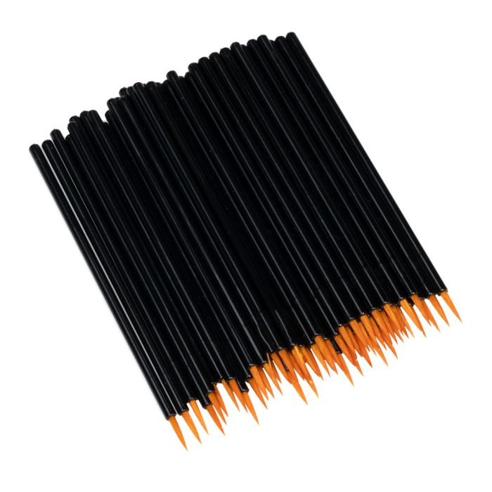 Saferly - Disposable Eyeliner/Detail Brushes - Fine Tip - Pack of 50 Secondary image