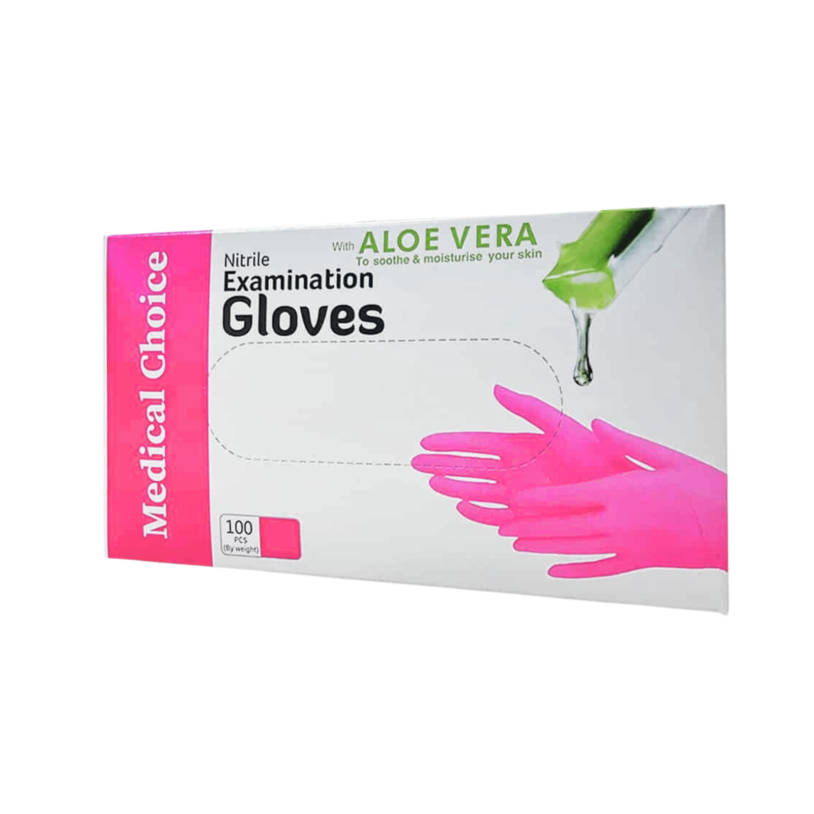 Medical Choice Pink Nitrile Gloves - Pink - Box Of 100 Secondary image