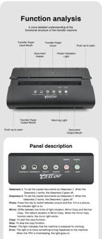 MT200 Tattoo Stencil Printer Transfer Thermal Copier Machine