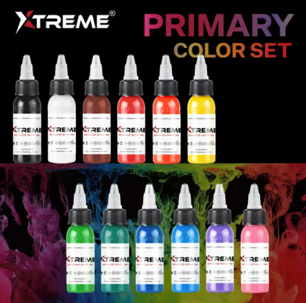 12 Primary Colour Set - Xtreme Ink - Image 2