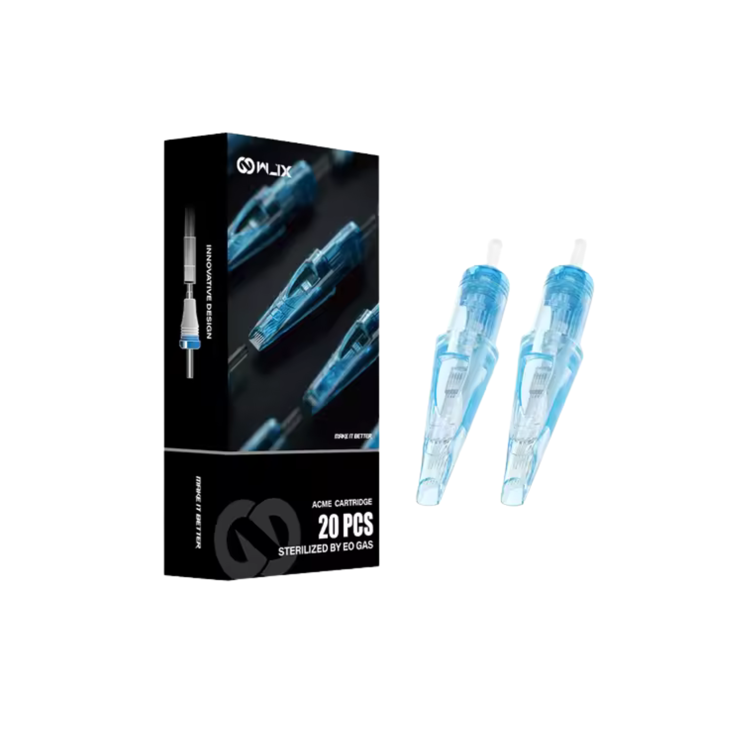 WJX Tattoo Cartridges - Curved Magnum - Box of 20