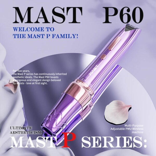 Mast P60 – Wireless Machine With 2.2MM-3.2MM Adjustable Strokes For PMU | SMP | Tattoo - Image 2