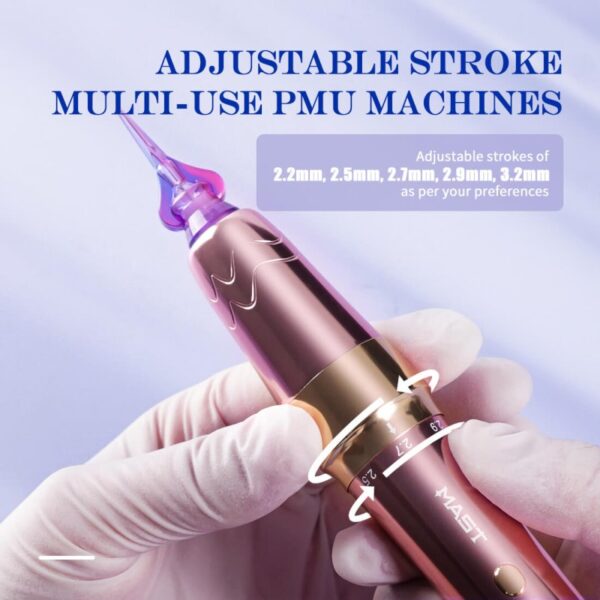 Mast P60 – Wireless Machine With 2.2MM-3.2MM Adjustable Strokes For PMU | SMP | Tattoo - Image 3