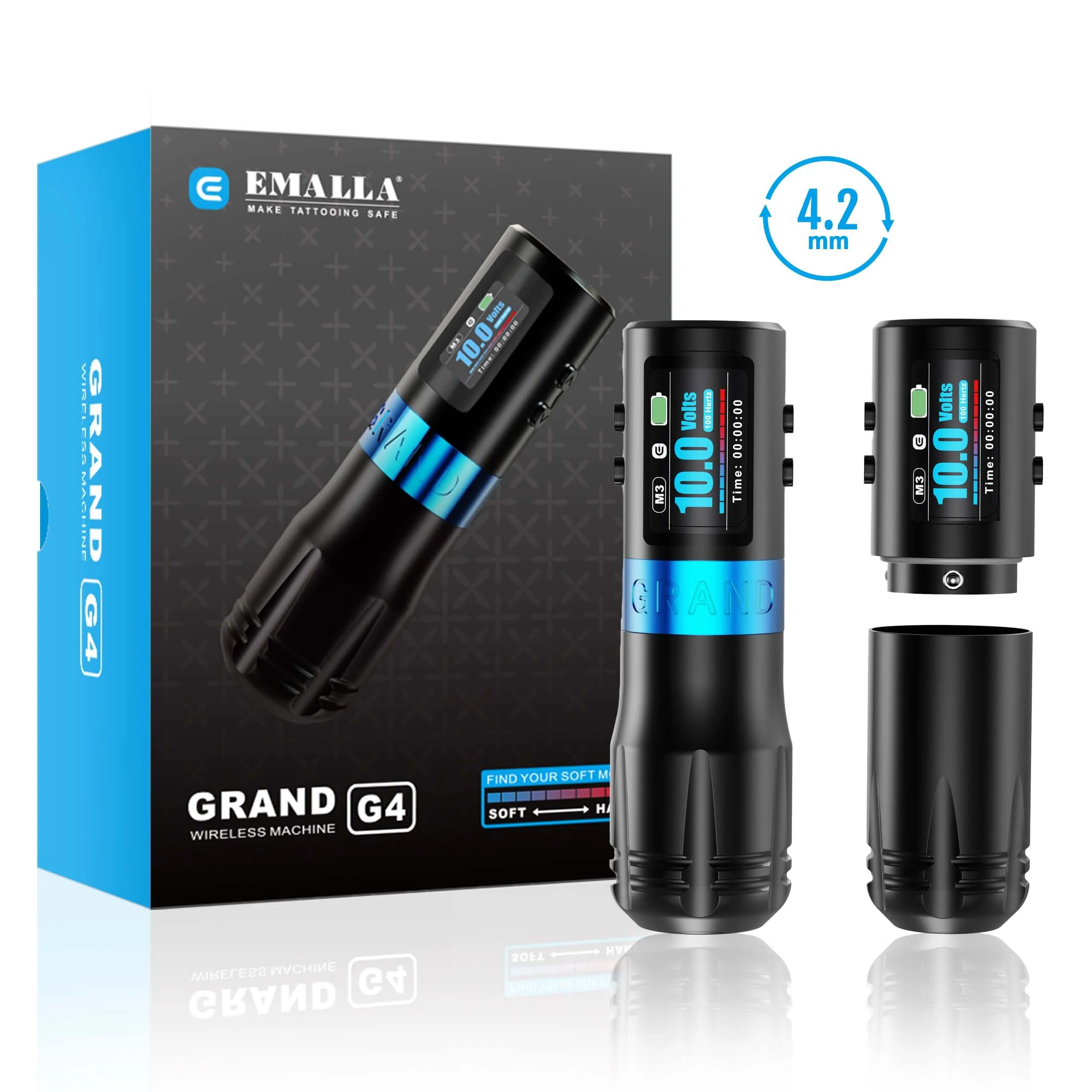 EMALLA Grand G4 Wireless Tattoo Pen Machine (4.2mm)
