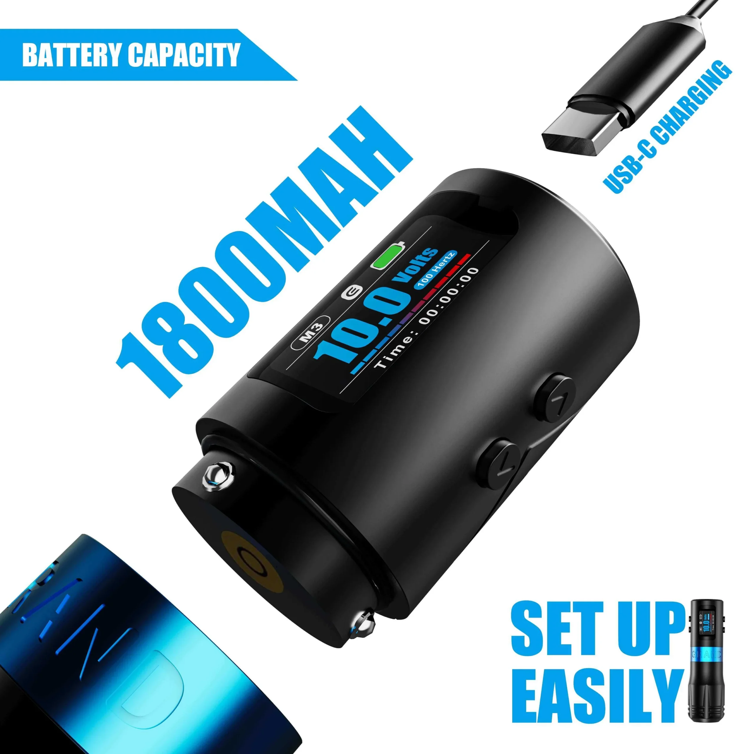 EMALLA Grand G4 Wireless Tattoo Pen Machine (4.2mm) - Image 4