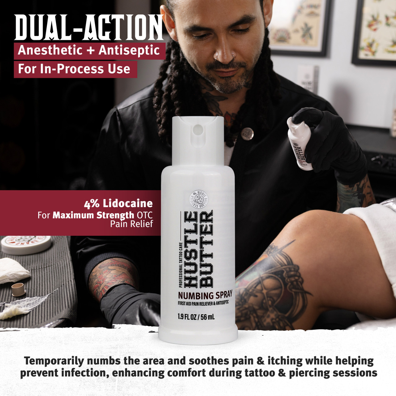 Hustle Butter - Numbing Spray - 1.9 oz - Image 2