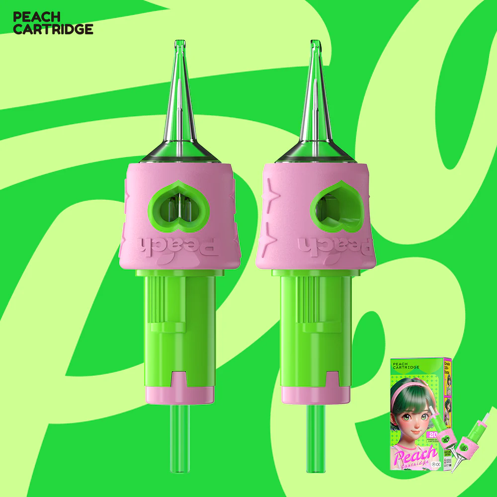 Peach Cartridge - Round Liners - Tattoo Needle Cartridges - 20pc